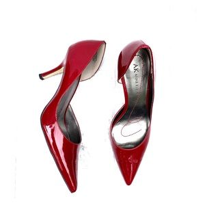 Anne Klein Christa Red Patent Leather Pumps 7.5